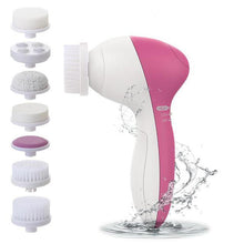 Load image into Gallery viewer, Portable Waterproof 7-in-1 Electric Facial Massager Cleaner (Rose Red)