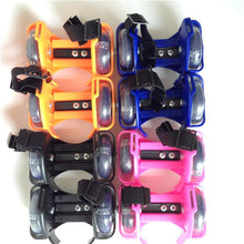 Load image into Gallery viewer, Children Wheel Heel Roller Light Adjustable Skates