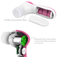 Load image into Gallery viewer, Portable Waterproof 7-in-1 Electric Facial Massager Cleaner (Rose Red)