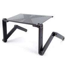 Load image into Gallery viewer, Adjustable Ergonomic Portable Aluminum Laptop Desk. (Mouse Pad Included)