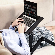 Load image into Gallery viewer, Adjustable Ergonomic Portable Aluminum Laptop Desk. (Mouse Pad Included)