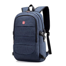 Load image into Gallery viewer, Men's External USB Charging Backpack & Headphone Plug - Anti Theft - Large Laptop Bag