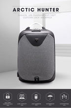 Load image into Gallery viewer, ARCTIC HUNTER Anti Theft USB Charging Backpack