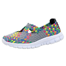 Load image into Gallery viewer, Fashion Women Flats Shoes Woven Breathable Shoes Casual Running Shoes