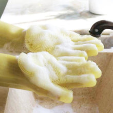 Load image into Gallery viewer, Magic Rubber Silicone Dish Washing Gloves