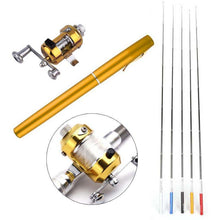 Load image into Gallery viewer, TRAVELING PORTABLE POCKET PEN FISHING POLE
