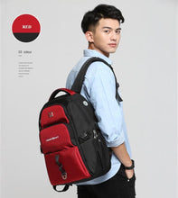 Load image into Gallery viewer, Men's Water Resistant Backpack with USB Charging &amp;amp
