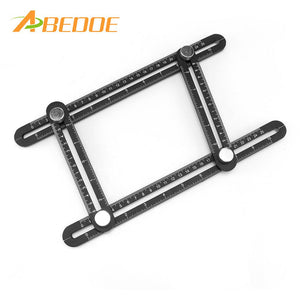 ABEDOE Metal Aluminum alloy Multi Angle Measuring Tool-Ultimate Angleizer Template Tool-Upgraded Multi Functional Ruler