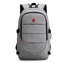Load image into Gallery viewer, Men's External USB Charging Backpack &amp; Headphone Plug - Anti Theft - Large Laptop Bag
