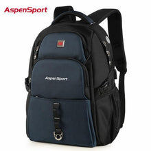 Load image into Gallery viewer, Men's Water Resistant Backpack with USB Charging &amp;amp
