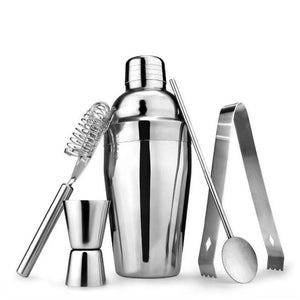 5pcs/set 550ml Cocktail Shaker Bar Tool Stainless Steel Bartender Tool Mixer Drink for Home Kithcen Party