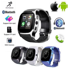 Load image into Gallery viewer, T8 Smart Watch With Bluetooth Support Sim Tf Card Camera Answer Phone Smartphone
