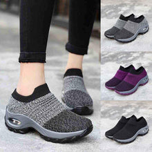 Load image into Gallery viewer, Mesh Shoes Thick Bottom Platform Shoes Air Cushion Women's Shoes Rocking Shoes
